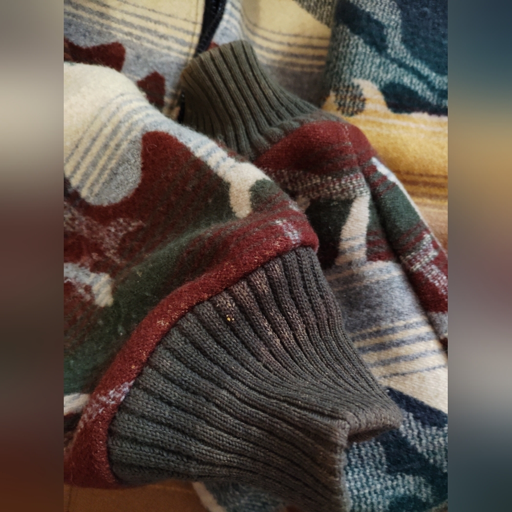 Pendleton Wool Zip Up Jacket Vintage - image 3